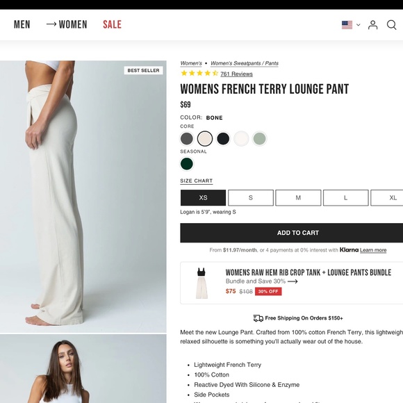 Talentless FRENCH TERRY LOUNGE PANT - Picture 4 of 5